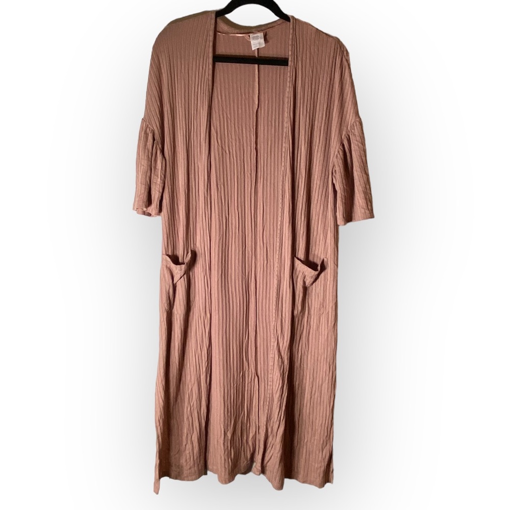 Stars Above Rubbed Mauve Short Sleeve Loungewear Robe
